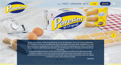 Desktop Screenshot of pavesini.it